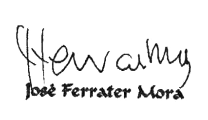 Signatura Ferrater Mora